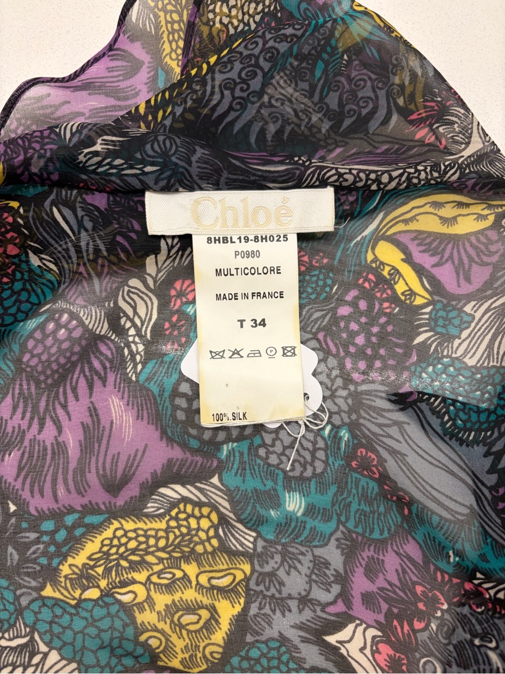 Chloé 2008 Runway Silk Blouse Archival Y2K 100% Silk FR 34/US 2 - Picture 4 of 6